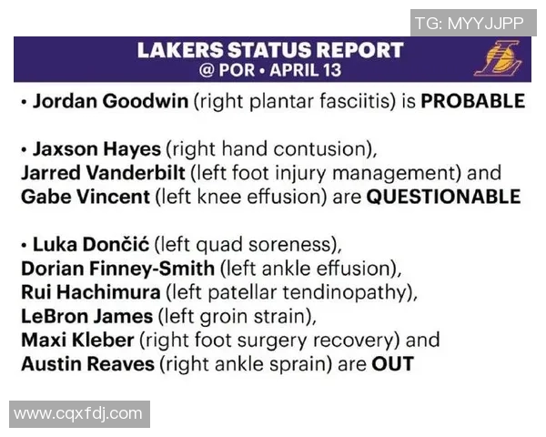 热火与湖人伤病情况分析对比球队战力受影响程度探讨
